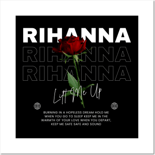 Rihanna // Flower Posters and Art